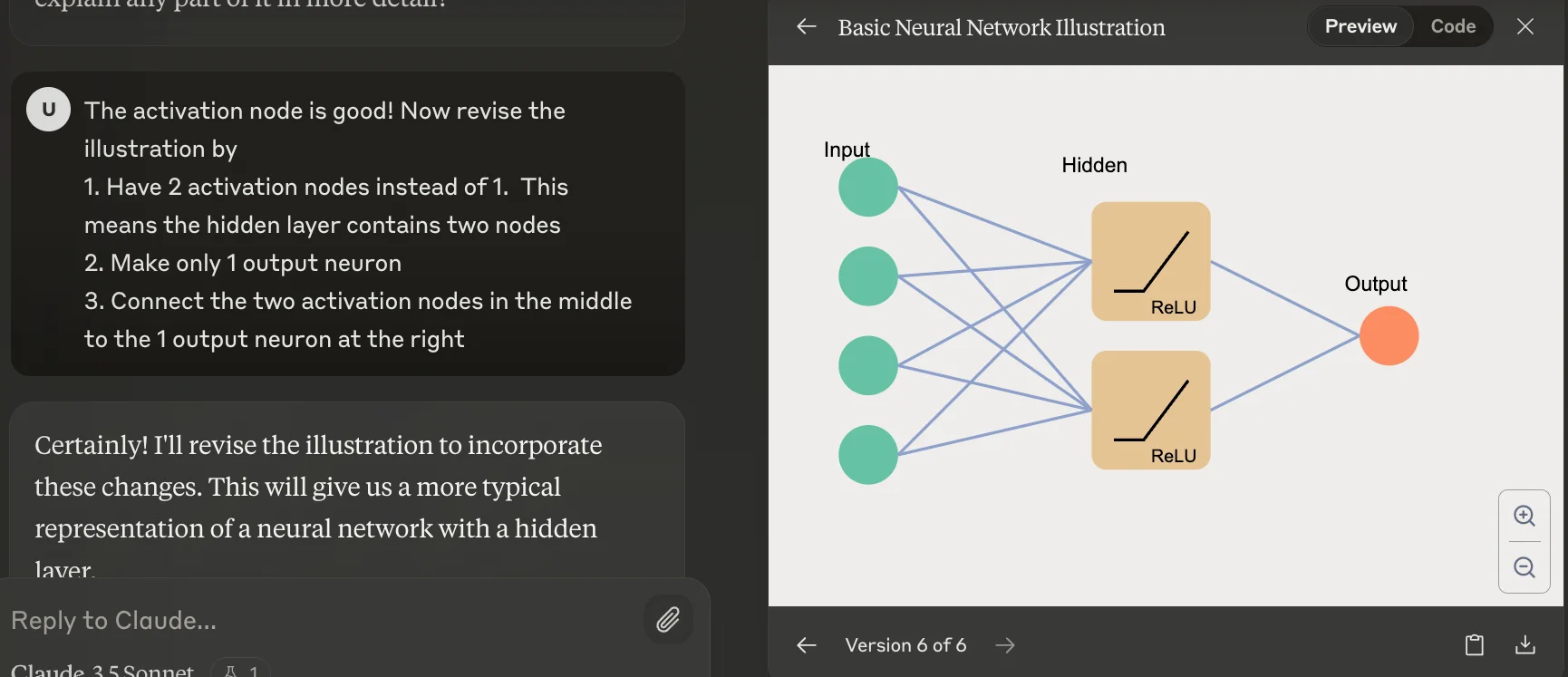 Preview the SVG of a neural network illustration